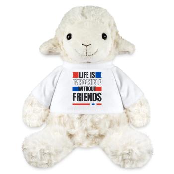Life without friends impossible - MiniFeet® Sheep Annika - white - Front