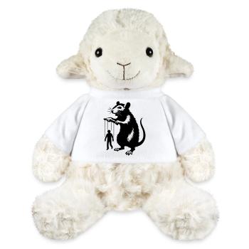 Rat avec marionnette humaine - Mouton en peluche Annika MiniFeet® - blanc - Devant