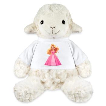 Prinzessin in einem rosa Kleid - MiniFeet® Schaf Annika - Weiß - Vorne