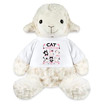 Cat Yoga Club Kawaii Zen Cats - Mouton en peluche Annika MiniFeet® - blanc - Devant