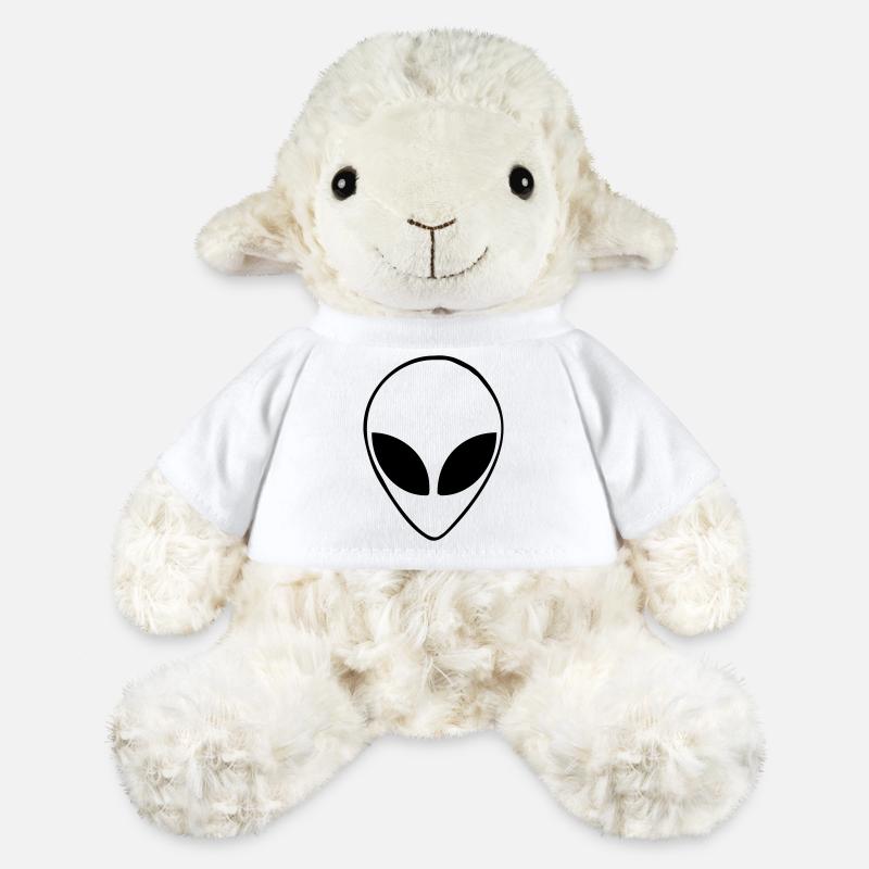 Alien Kopf - MiniFeet® Schaf Annika - Weiß