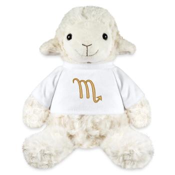 Scorpio Zodiac Symbol Two Tone Golden - MiniFeet® Sheep Annika - white - Front