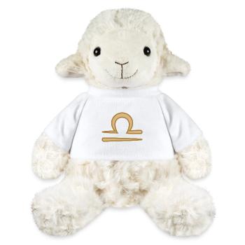 Libra Zodiac Symbol Two Tone Golden - MiniFeet® Sheep Annika - white - Front