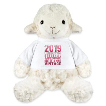 Edition limitée depuis 2019 Anniversaire Millésime 2019 - Mouton en peluche Annika MiniFeet® - blanc - Devant