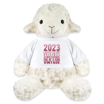 Limited Edition seit 2023 Geburtstag Vintage 2023 - MiniFeet® Schaf Annika - Weiß - Vorne