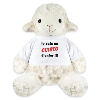 Je suis un CUISTO d'enfer !!! - Mouton en peluche Annika MiniFeet® - blanc - Devant