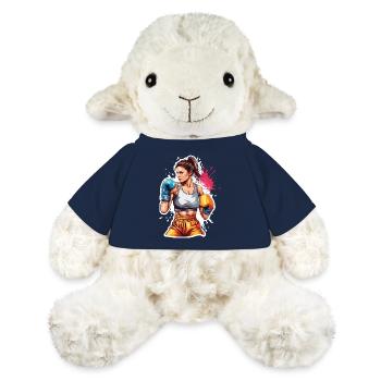 Boxer / Sport / Kampf / Arena / Boxring / Fäuste - MiniFeet® Schaf Annika - French Navy - Vorne
