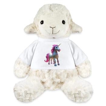 Pastell-Einhornblüte - MiniFeet® Schaf Annika - Weiß - Vorne