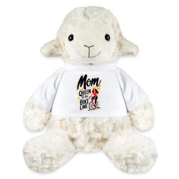Mom Queen of the Bike Lines T-Shirt - MiniFeet® Sheep Annika - white - Front