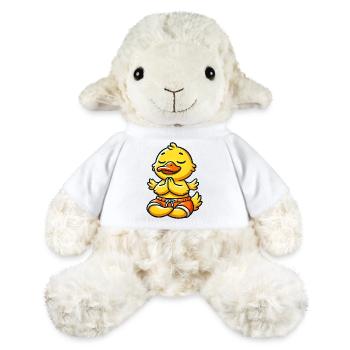 Duck Meditation Inner Peace Yoga Relax - MiniFeet® Sheep Annika - white - Front