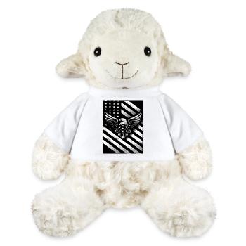 Drapeau US blanc et noir - Mouton en peluche Annika MiniFeet® - blanc - Devant