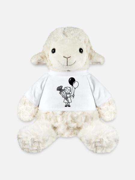 Einschulung Mädchen mit Schultüte - MiniFeet® Schaf Annika - Weiß