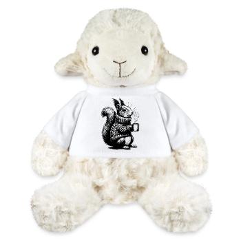 Eichhörnchen mit Tee - MiniFeet® Schaf Annika - Weiß - Vorne