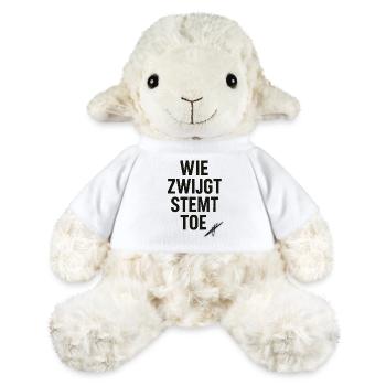 Diejenigen, die schweigen, stimmen zu - MiniFeet® Schaf Annika - Weiß - Vorne