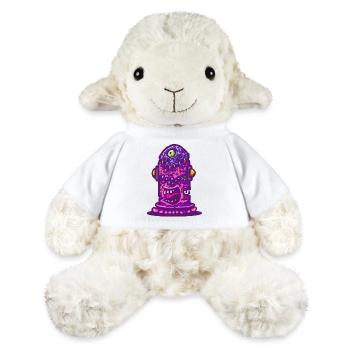 Violet Psychedelic Monster - MiniFeet® Sheep Annika - white - Front