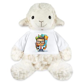 Apprendre un professeur de dessins animés héros avec des stylos - Mouton en peluche Annika MiniFeet® - blanc - Devant