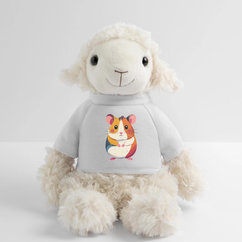 süßer kleiner bunter Hamster Patchwork Motiv MiniFeet® Schaf Annika