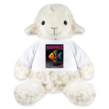 Psychedelic Fish in Spirals - MiniFeet® Sheep Annika - white - Front