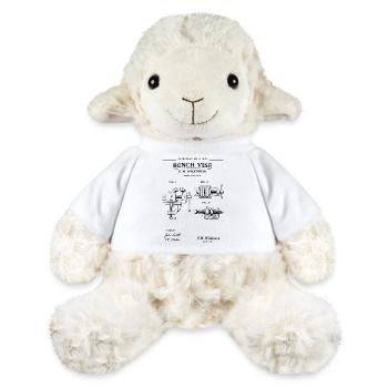 T-shirt croquis breveté de l’étau d’établi plancher - Mouton en peluche Annika MiniFeet® - blanc - Devant