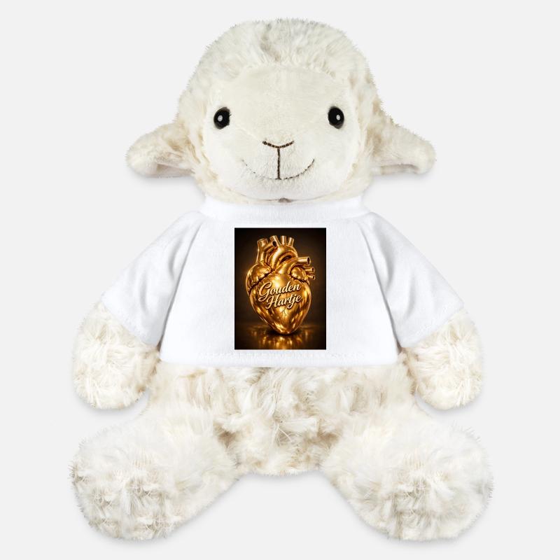 Goldenes Herz Anatomisch - MiniFeet® Schaf Annika - Weiß