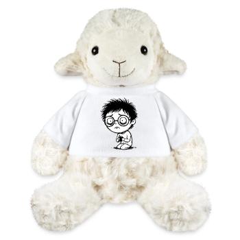 Student Coffee Fatigue Blank Gaze Manga - MiniFeet® Schaf Annika - Weiß - Vorne
