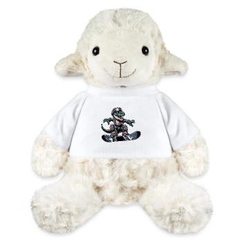 T-Rex Dino Snowboarder - Mouton en peluche Annika MiniFeet® - blanc - Devant