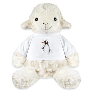 Cute Penguin - Hand Drawn Sketch Art Shirt - MiniFeet® Sheep Annika - white - Front