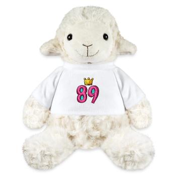 89 Zahl Krone - MiniFeet® Schaf Annika - Weiß - Vorne