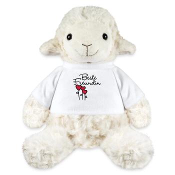 BFF avec le coeur - Mouton en peluche Annika MiniFeet® - blanc - Devant