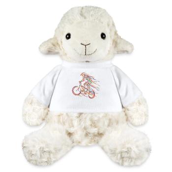 BMX Colorful Paint Graphic Biker Freestyle Racing - Mouton en peluche Annika MiniFeet® - blanc - Devant