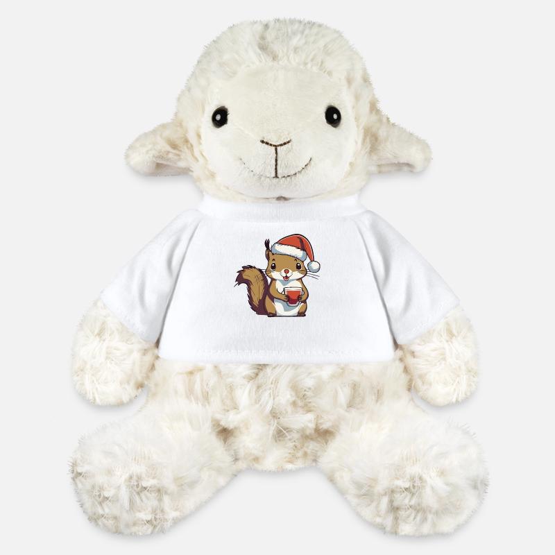 Glow Squirrel 1 - MiniFeet® Sheep Annika - white