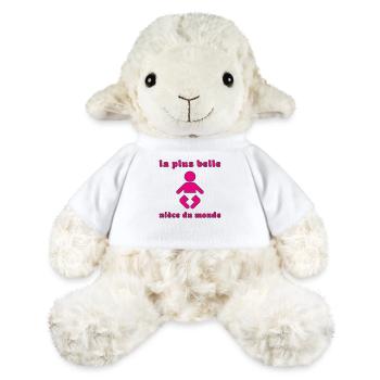 La plus belle nièce - Mouton en peluche Annika MiniFeet® - blanc - Devant