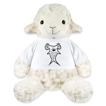 Hammerhead shark - shark fin - MiniFeet® Sheep Annika - white - Front