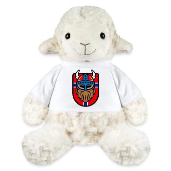 Logo viking cool avec drapeau norvégien - Mouton en peluche Annika MiniFeet® - blanc - Devant