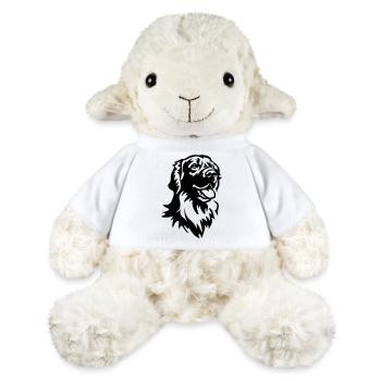 Tête de Hovawart - Mouton en peluche Annika MiniFeet® - blanc - Devant