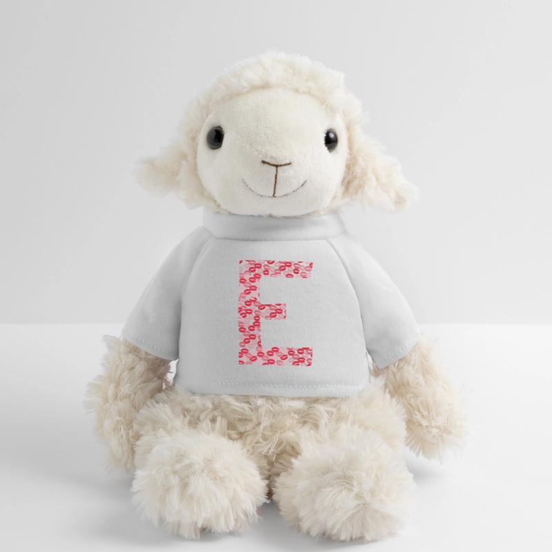 Lettre E - tshirt bisous Mouton en peluche Annika MiniFeet®