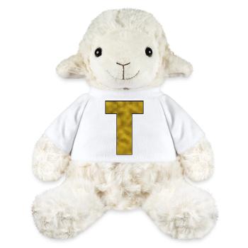 Letter T Gold - MiniFeet® Sheep Annika - white - Front