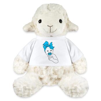 baby middlefinger blue - MiniFeet® Schaf Annika - Weiß - Vorne