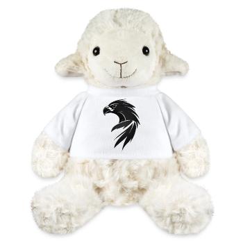 Aigle Oiseau de proie tête - Mouton en peluche Annika MiniFeet® - blanc - Devant