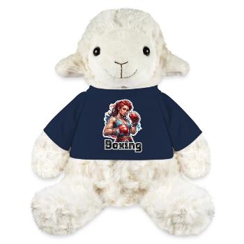 Boxerin / Sport / Kampf / Arena / Boxring / Fäuste - MiniFeet® Schaf Annika - French Navy - Vorne