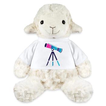 Conception de télescope plat et coloré - Mouton en peluche Annika MiniFeet® - blanc - Devant