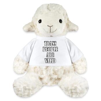 Les personnes trans sont valides - Mouton en peluche Annika MiniFeet® - blanc - Devant