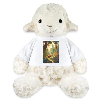 Fox in the Forest Green Fairy Tale - MiniFeet® Sheep Annika - white - Front