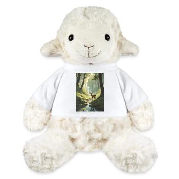 Deer in the forest green - MiniFeet® Sheep Annika - white - Front