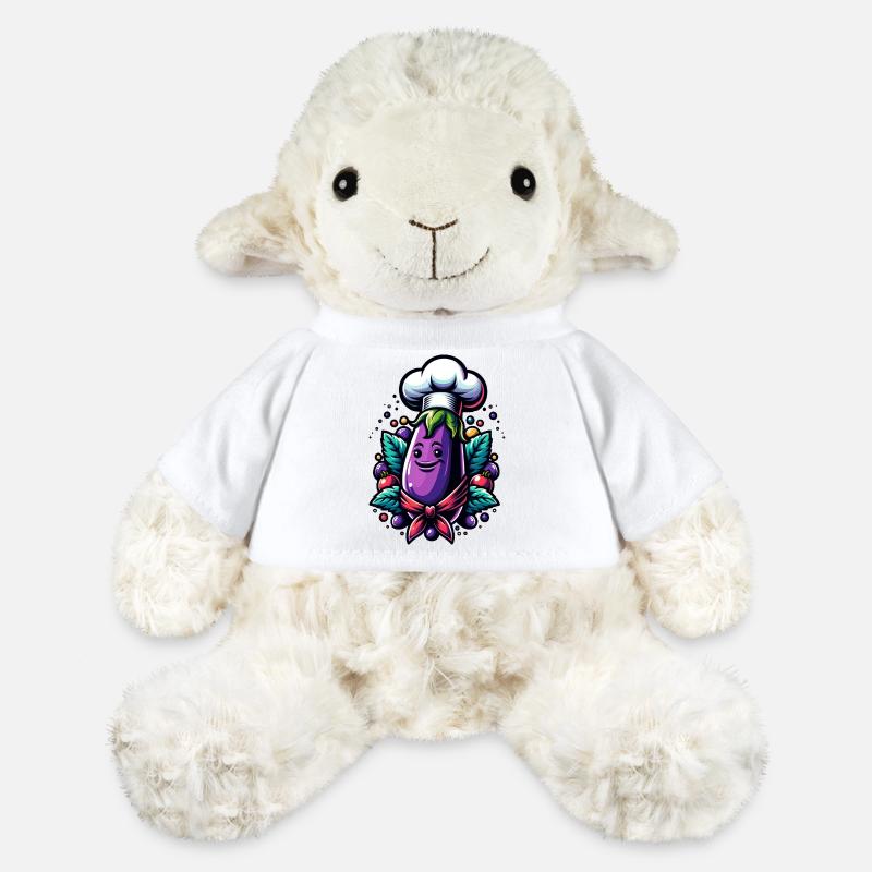 Chef Aubergine - MiniFeet® Sheep Annika - white