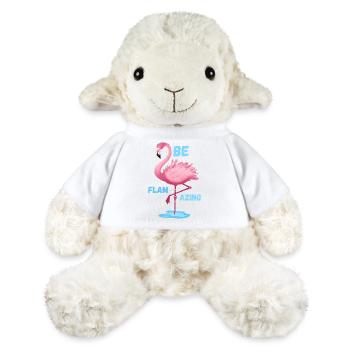 Pink Flamingo Sei Flamazing - MiniFeet® Schaf Annika - Weiß - Vorne