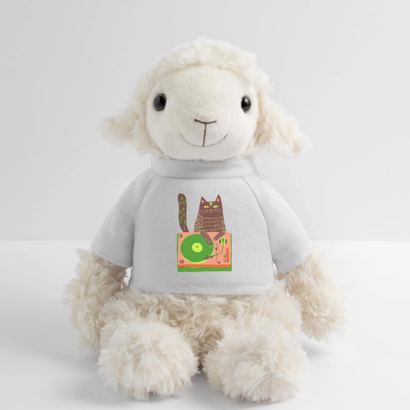 Cat DJ on Neon Turntable MiniFeet® Sheep Annika