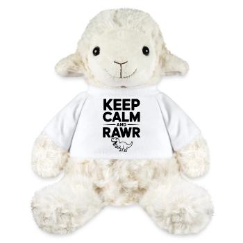 Reste calme et Rawr - Mouton en peluche Annika MiniFeet® - blanc - Devant