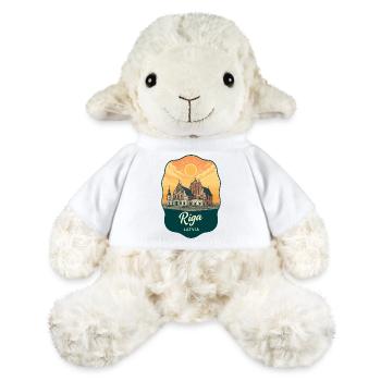 Riga House of the Blackheads Vintage Badge - MiniFeet® Sheep Annika - white - Front