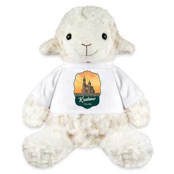 Krakow St Marys Basilica Retro Badge - MiniFeet® Sheep Annika - white - Front